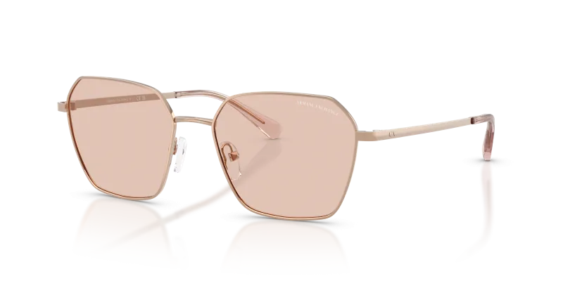 แว่นกันแดด Armani Exchange AX2062S-610373 สีทองชมพูประกาย มุมเฉียงสามส่วนสี่