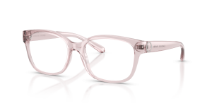 แว่นสายตา Armani Exchange AX3098-8424 มุมเฉียง สีชมพูโปร่งใสประกาย สำหรับผู้หญิง