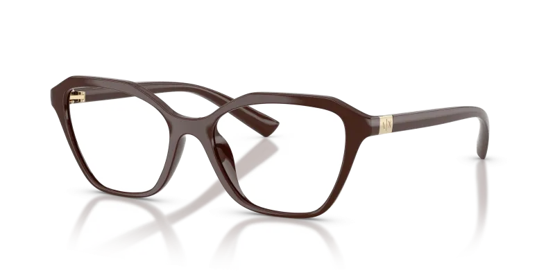 กรอบแว่นสายตา Armani Exchange AX3145U-8414 Shiny Brown แว่นสายตา Armani Exchange AX3145U-8414 มุมเฉียง สีน้ำตาลประกาย สำหรับผู้หญิง