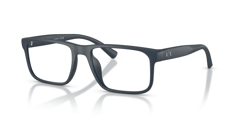 แว่นสายตา Armani Exchange AX3147U-8181 มุมเฉียง สีน้ำเงินด้าน สำหรับผู้ชาย