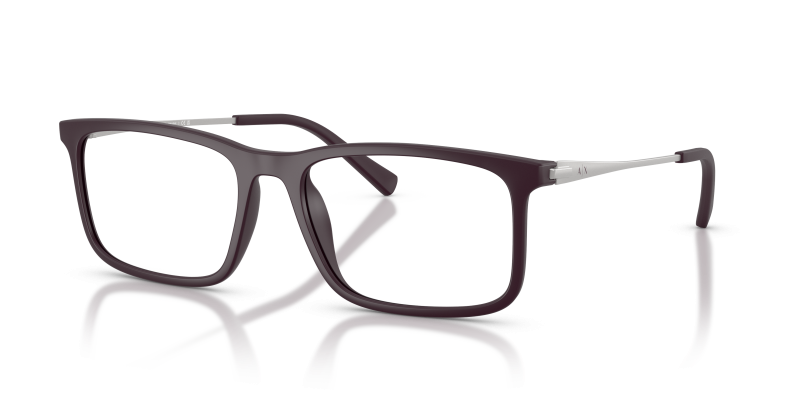 แว่นสายตา Armani Exchange AX3148U-8418 มุมเฉียง สีน้ำตาลด้าน สำหรับผู้ชาย