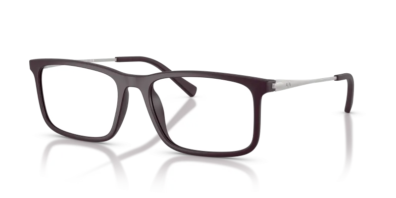 แว่นสายตา Armani Exchange AX3148U-8418 มุมเฉียง สีน้ำตาลด้าน สำหรับผู้ชาย