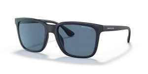 Armani Exchange AX4112SU-818180 818180 แว่นกันแดดทรงสี่เหลี่ยมสีน้ำเงินด้านเข้ม สำหรับผู้ชาย