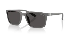 แว่นกันแดด Armani Exchange AX4172SU-841187 มุมเฉียง สีเทาด้าน สำหรับผู้ชาย