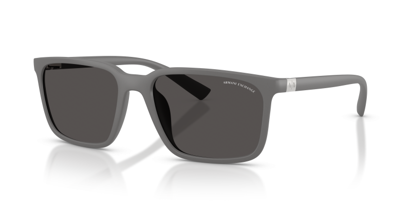 แว่นกันแดด Armani Exchange AX4172SU-841187 Matte Grey Dark Grey แว่นกันแดด Armani Exchange AX4172SU-841187 มุมเฉียง สีเทาด้าน สำหรับผู้ชาย