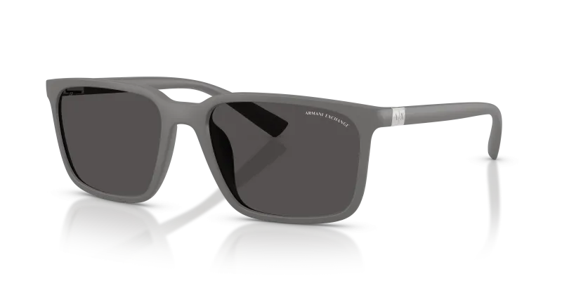 แว่นกันแดด Armani Exchange AX4172SU-841187 มุมเฉียง สีเทาด้าน สำหรับผู้ชาย