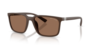 แว่นกันแดด Armani Exchange AX4172SU-841273 มุมเฉียง สีน้ำตาลด้าน สำหรับผู้ชาย