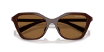 แว่นกันแดด Armani Exchange AX4173SU-841473 Shiny Brown Brown แว่นกันแดด Armani Exchange AX4173SU-841473 close-up ด้านหน้า