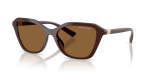 แว่นกันแดด Armani Exchange AX4173SU-841473 Shiny Brown Brown แว่นกันแดด Armani Exchange AX4173SU-841473 มุมเฉียง สีน้ำตาลประกาย สำหรับผู้หญิง