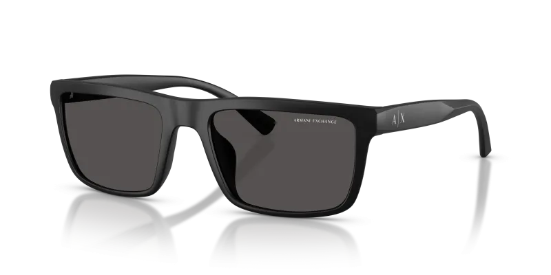 แว่นกันแดด Armani Exchange AX4174SU-807887 Matte Black Dark Grey แว่นกันแดด Armani Exchange AX4174SU-807887 มุมเฉียง สีดำด้าน สำหรับผู้ชาย