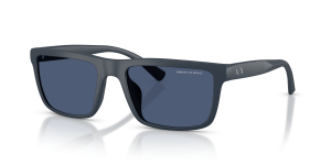 แว่นกันแดด Armani Exchange AX4174SU-818180 มุมเฉียง สีน้ำเงินด้าน สำหรับผู้ชาย