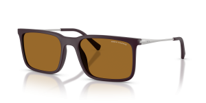 แว่นกันแดด Armani Exchange AX4175SU-841883 มุมเฉียง สีน้ำตาลด้าน สำหรับผู้ชาย