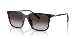แว่นกันแดด Armani Exchange AX4176SU-81588G มุมเฉียง สีดำประกาย สำหรับผู้หญิง