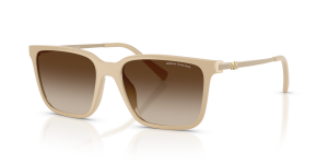 แว่นกันแดด Armani Exchange AX4176SU-842013 มุมเฉียง สีเบจประกาย สำหรับผู้หญิง