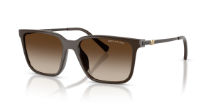 แว่นกันแดด Armani Exchange AX4176SU-842213 มุมเฉียง สีน้ำตาลประกาย สำหรับผู้หญิง