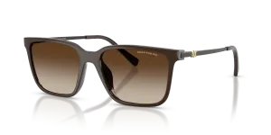 แว่นกันแดด Armani Exchange AX4176SU-842213 มุมเฉียง สีน้ำตาลประกาย สำหรับผู้หญิง