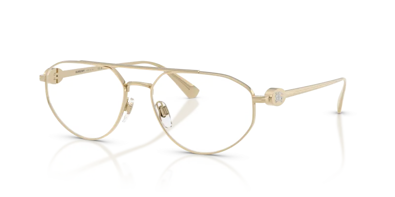 กรอบแว่นสายตา Burberry BE1404-1109 Light Gold แว่นสายตา Burberry BE1404-1109 มุมเฉียง สีทองอ่อน สำหรับผู้หญิง
