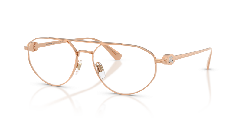 แว่นสายตา Burberry BE1404-1337 มุมเฉียง สีโรสโกลด์ สำหรับผู้หญิง