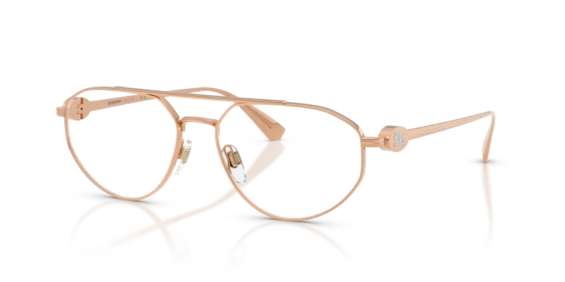 แว่นสายตา Burberry BE1404-1337 มุมเฉียง สีโรสโกลด์ สำหรับผู้หญิง