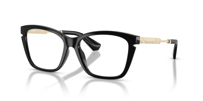 แว่นสายตา Burberry BE2427U-3001 มุมเฉียง สีดำ สำหรับผู้หญิง