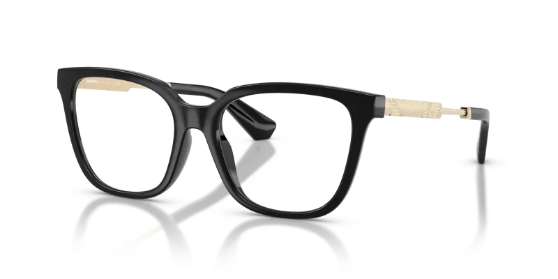 กรอบแว่นสายตา Burberry BE2441U-3001 Black แว่นสายตา Burberry BE2441U-3001 มุมเฉียง สีดำ สำหรับผู้หญิง