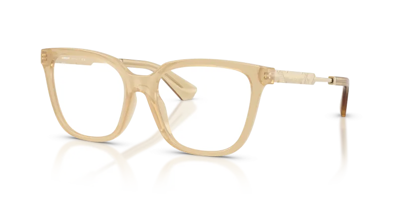 กรอบแว่นสายตา Burberry BE2441U-4198 Yellow แว่นสายตา Burberry BE2441U-4198 มุมเฉียง สีเหลือง สำหรับผู้หญิง