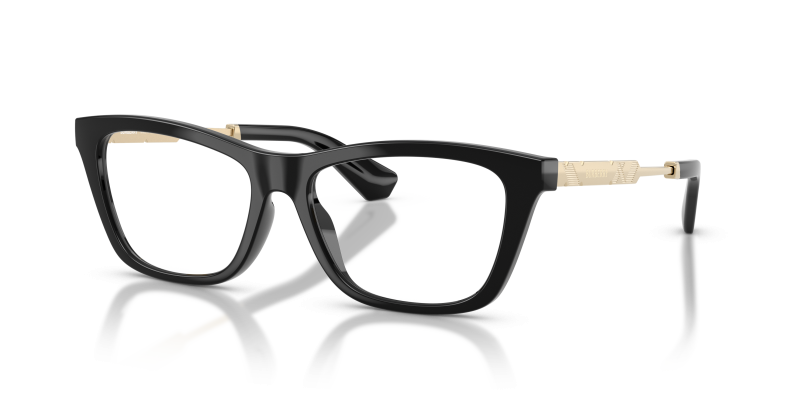 กรอบแว่นสายตา Burberry BE2442U-3001 Black แว่นสายตา Burberry BE2442U-3001 มุมเฉียง สีดำ สำหรับผู้หญิง