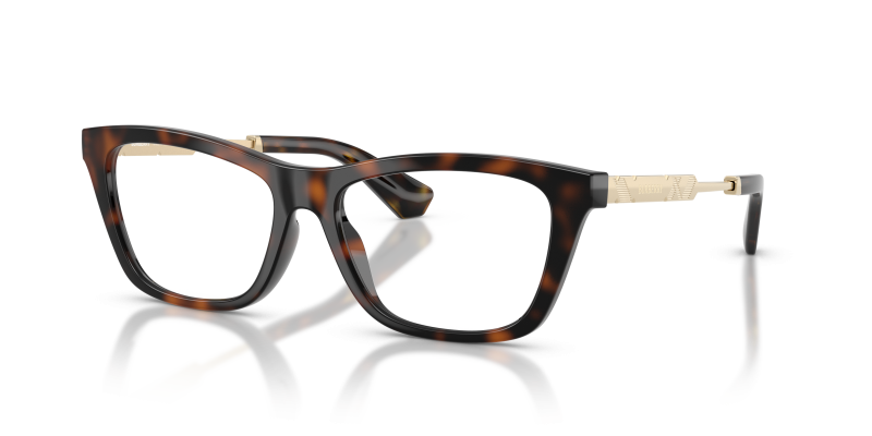 แว่นสายตา Burberry BE2442U-3002 มุมเฉียง สีฮาวานาเข้ม สำหรับผู้หญิง