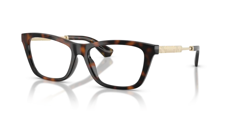 กรอบแว่นสายตา Burberry BE2442U-3002 Dark Havana แว่นสายตา Burberry BE2442U-3002 มุมเฉียง สีฮาวานาเข้ม สำหรับผู้หญิง