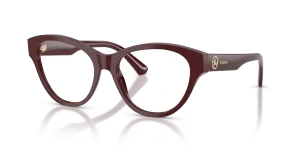 แว่นสายตา Burberry BE2458-4119 มุมเฉียง สีบอร์โด สำหรับผู้หญิง