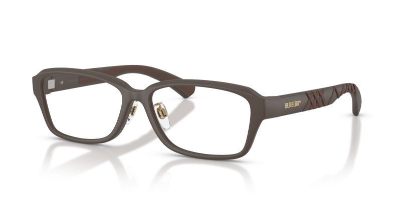 กรอบแว่นสายตา Burberry BE2461D-4234 Matte Brown แว่นสายตา Burberry BE2461D-4234 มุมเฉียง สีน้ำตาลด้าน สำหรับผู้ชาย