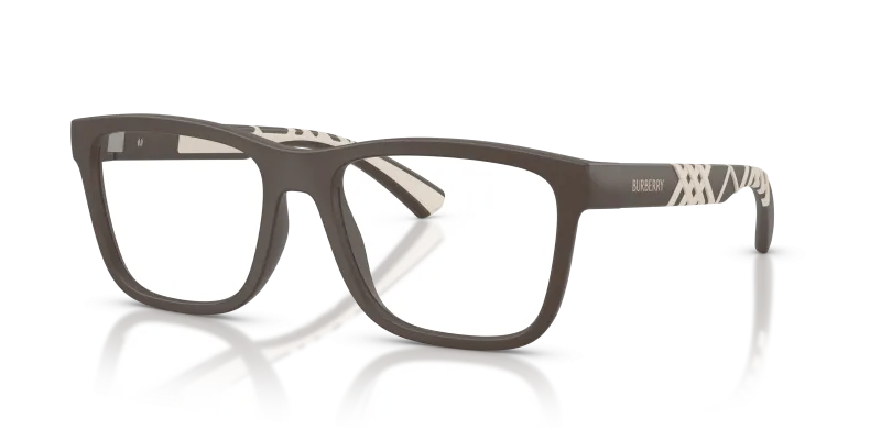 แว่นสายตา Burberry BE2464U-4234 มุมเฉียง สีน้ำตาลด้าน สำหรับผู้ชาย