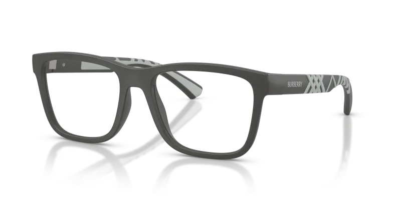 กรอบแว่นสายตา Burberry BE2464U-4264 Matte Grey แว่นสายตา Burberry BE2464U-4264 มุมเฉียง สีเทาด้าน สำหรับผู้ชาย