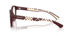 แว่นสายตา Burberry BE2465U-4262 มุมข้าง ขาแว่นบอร์โดเนื้อแมท/ยางสีเบจ