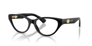 แว่นสายตา Burberry BE2467F-3001 มุมเฉียง สีดำ สำหรับผู้หญิง