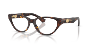 แว่นสายตา Burberry BE2467F-3002 มุมเฉียง สีฮาวานาเข้ม สำหรับผู้หญิง