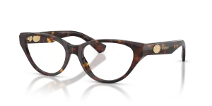 แว่นสายตา Burberry BE2467F-3002 มุมเฉียง สีฮาวานาเข้ม สำหรับผู้หญิง