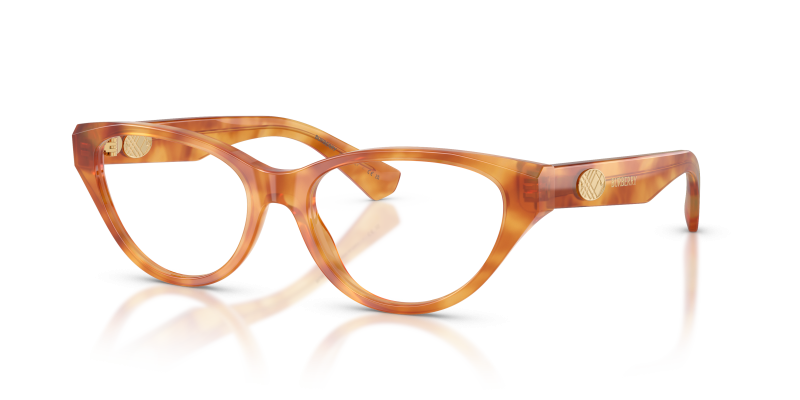 แว่นสายตา Burberry BE2467F-4256 มุมเฉียง สีฮาวานาอ่อน สำหรับผู้หญิง