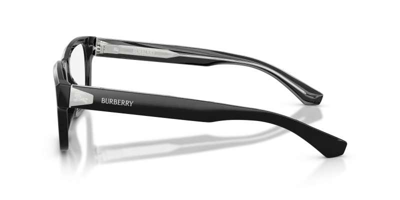 แว่นสายตา Burberry BE2469F-4206 มุมข้าง ขาแว่นสีท็อปดำพื้นคริสตัล