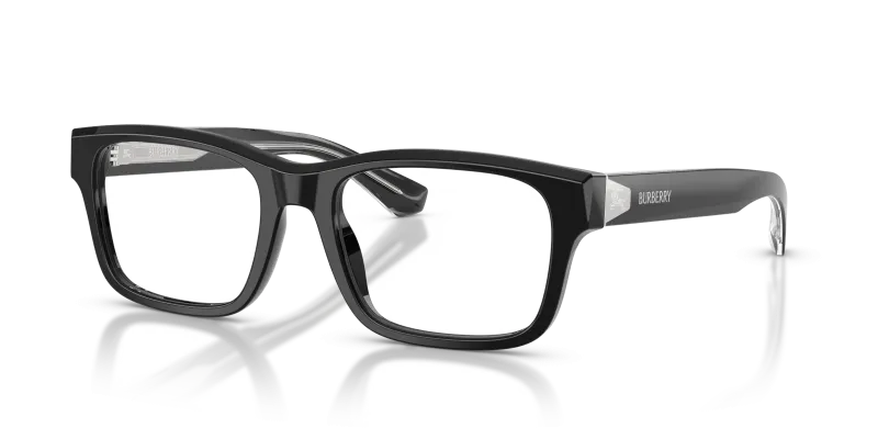 กรอบแว่นสายตา Burberry BE2469F-4206 Black แว่นสายตา Burberry BE2469F-4206 มุมเฉียง สีดำ สำหรับผู้ชาย