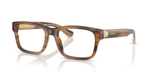 แว่นสายตา Burberry BE2469F-4253 มุมเฉียง สีแถบน้ำตาล สำหรับผู้ชาย