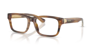 แว่นสายตา Burberry BE2469F-4253 มุมเฉียง สีแถบน้ำตาล สำหรับผู้ชาย