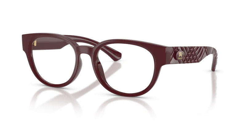 แว่นสายตา Burberry BE2470U-4259 มุมเฉียง สีบอร์โด สำหรับผู้หญิง