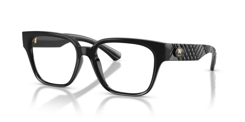 กรอบแว่นสายตา Burberry BE2471U-3001 Black แว่นสายตา Burberry BE2471U-3001 มุมเฉียง สีดำ สำหรับผู้หญิง