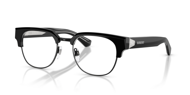 กรอบแว่นสายตา Burberry BE2472D-3429 Black แว่นสายตา Burberry BE2472D-3429 มุมเฉียง สีดำ สำหรับผู้ชาย