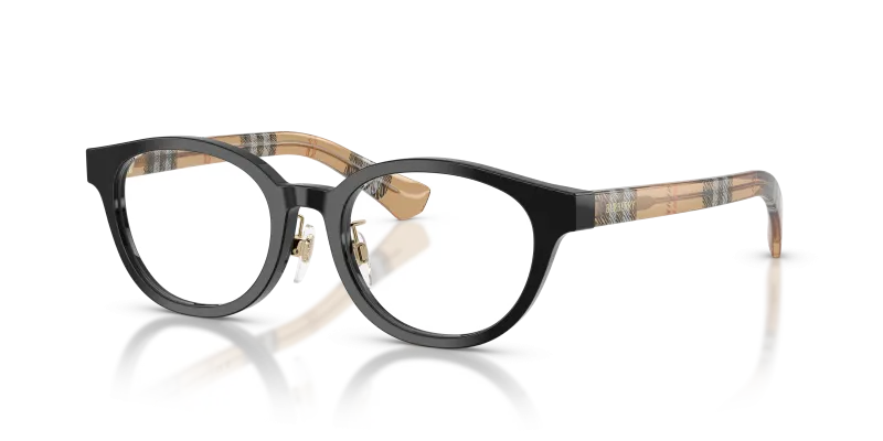 กรอบแว่นสายตา Burberry BE2473D-4161 Black แว่นสายตา Burberry BE2473D-4161 มุมเฉียง สีดำ สำหรับผู้หญิง
