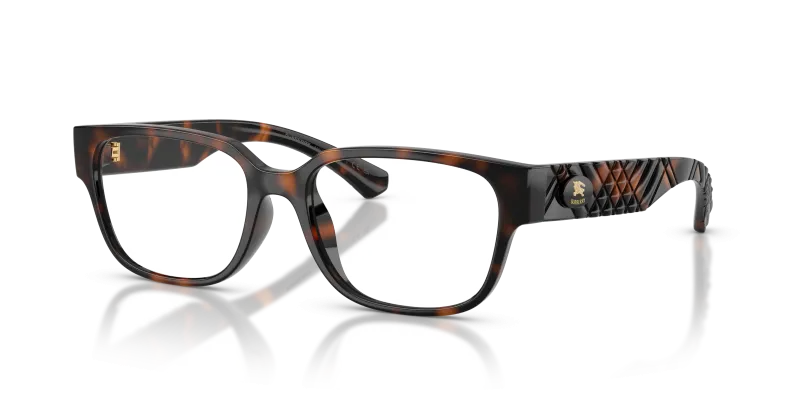 กรอบแว่นสายตา Burberry BE2475D-3002 Dark Havana แว่นสายตา Burberry BE2475D-3002 มุมเฉียง สีฮาวานาเข้ม สำหรับผู้หญิง