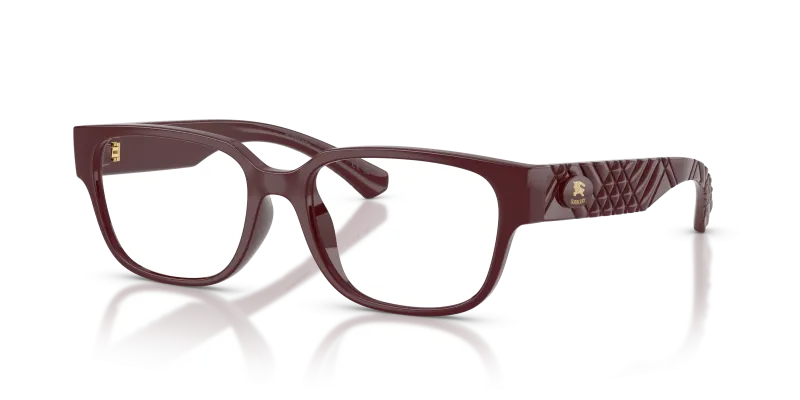 กรอบแว่นสายตา Burberry BE2475D-4259 Bordeaux แว่นสายตา Burberry BE2475D-4259 มุมเฉียง สีบอร์โด สำหรับผู้หญิง