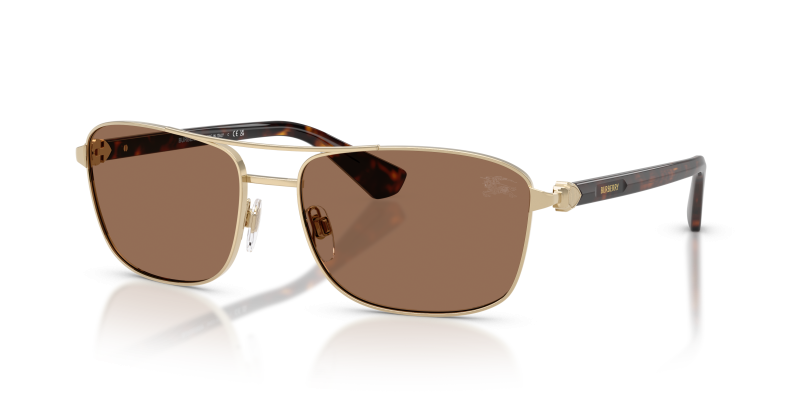 Burberry BE3163-110973 แว่นกันแดดทองอ่อน สำหรับผู้ชาย