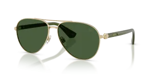 แว่นกันแดด Burberry BE3167-110971 มุมเฉียง สีทองอ่อน สำหรับผู้ชาย